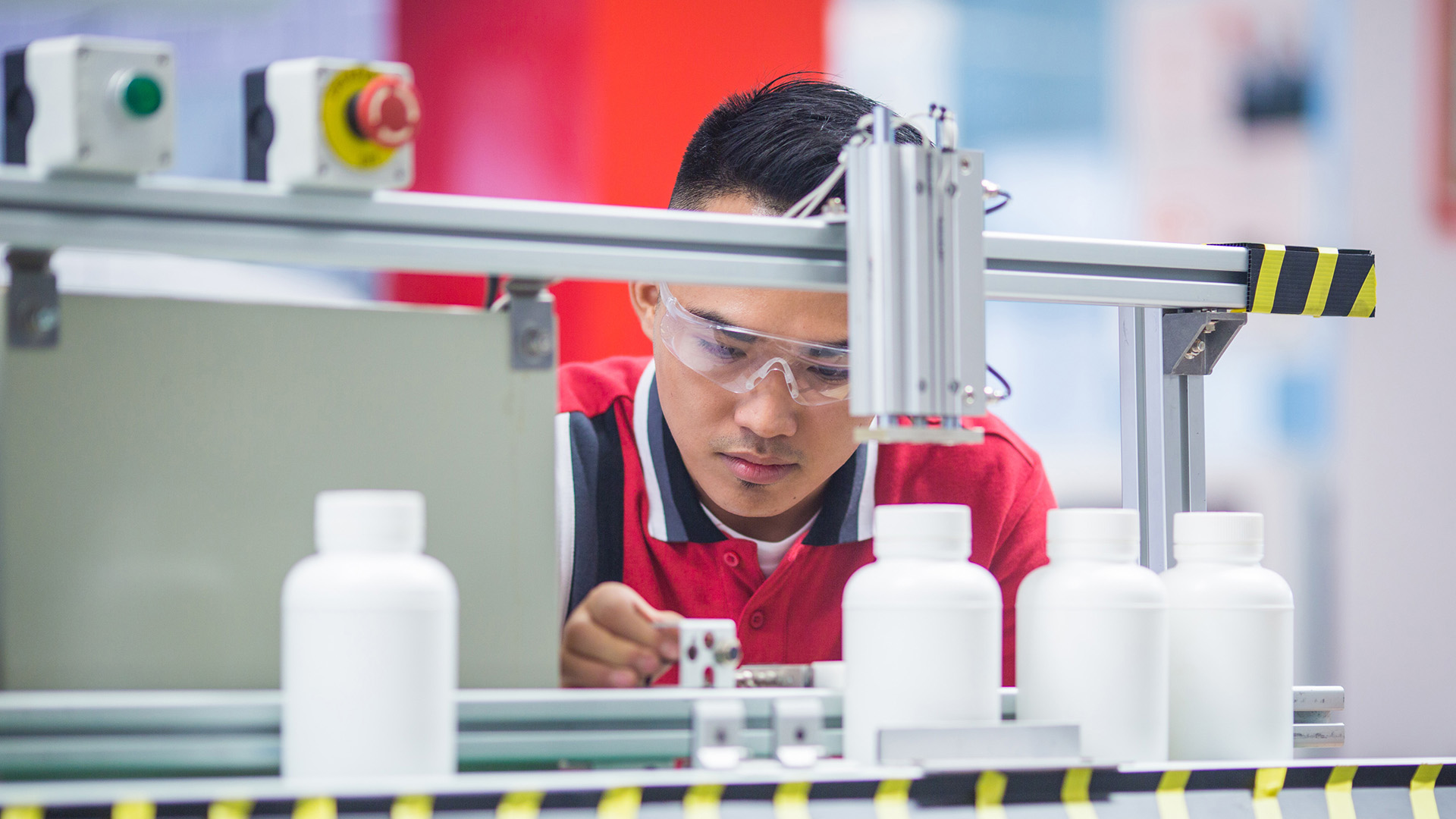 Diploma Student in a Laboratory